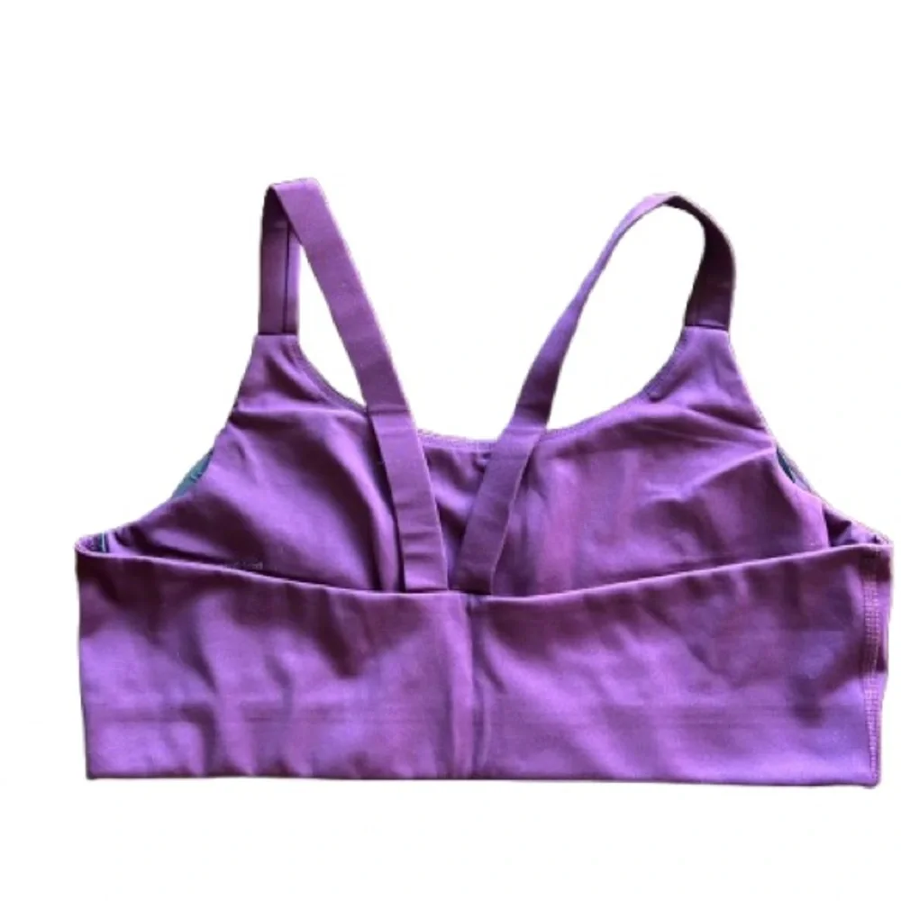 Girlfriend Collective Lou V-Back Bra Purple‎ NWT Sustainable size XL